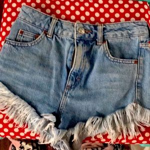 Topshop Jean shorts size 2 women’s Topshop